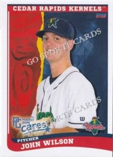 2023 Cedar Rapids Kernels John Wilson RC Rookie Minnesota Twins Minor League