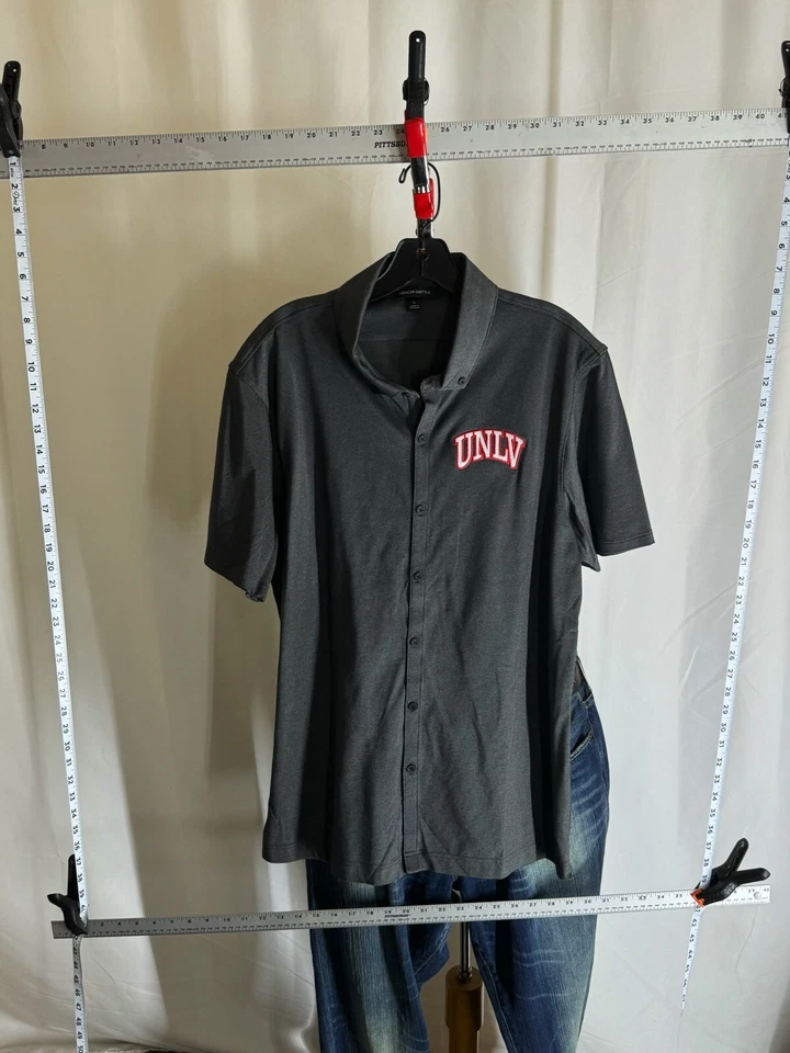 Mercer Mettle UNLV SHORT SLEEVE BUTTON UP SHIRT Large L  - Image 2 of 4