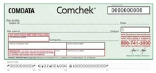 BLANK Green COMDATA Comchek - 5 Pack - Comcheck