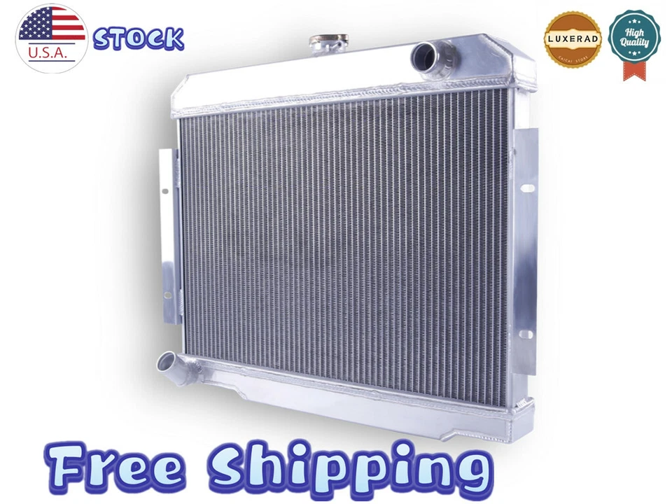 Radiador de aluminio de 3 filas para Jeep Cherokee 1974-1975/1981-85 Jeep Scrambler Foto 2 de 4