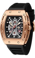 Luxury Skeleton Watch Piece | Rose