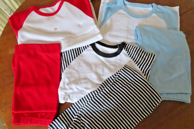 Kinder Pyjama Designer unifarben vorne Kontrastärmel Nachtwäsche KOSTENLOSER UK-VERSAND