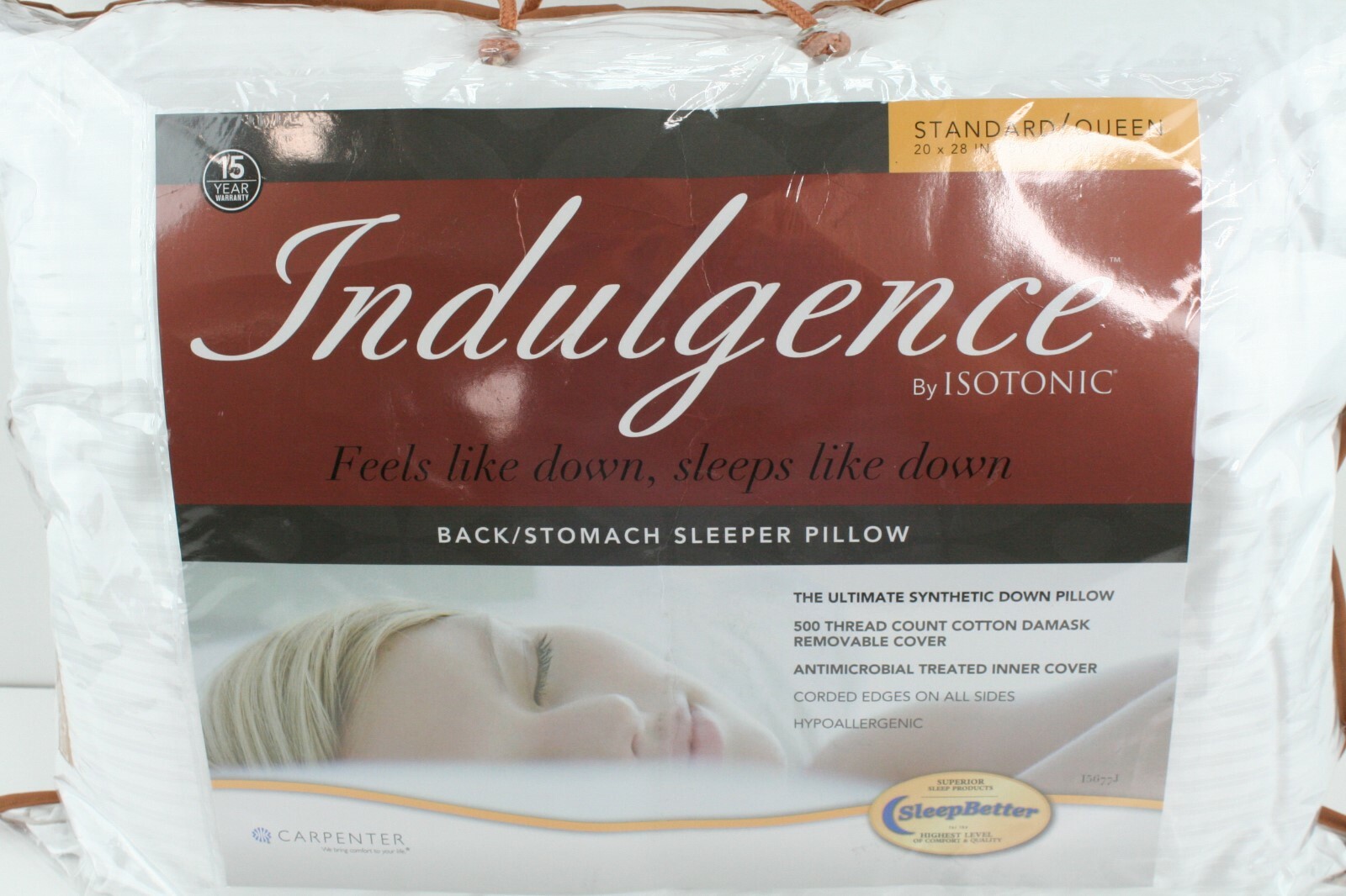 isotonic indulgence pillow