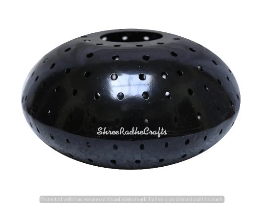 Abajur de mesa marroquino 12", abajures de assoalho de cabeceira de metal para decoração de casa - Imagem 3 de 4