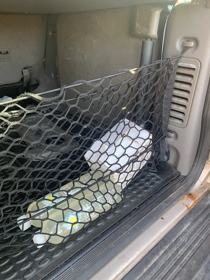 Red de carga organizadora estilo sobre maletero trasero para Land Rover Discovery 1999-2004 Foto 3 de 4