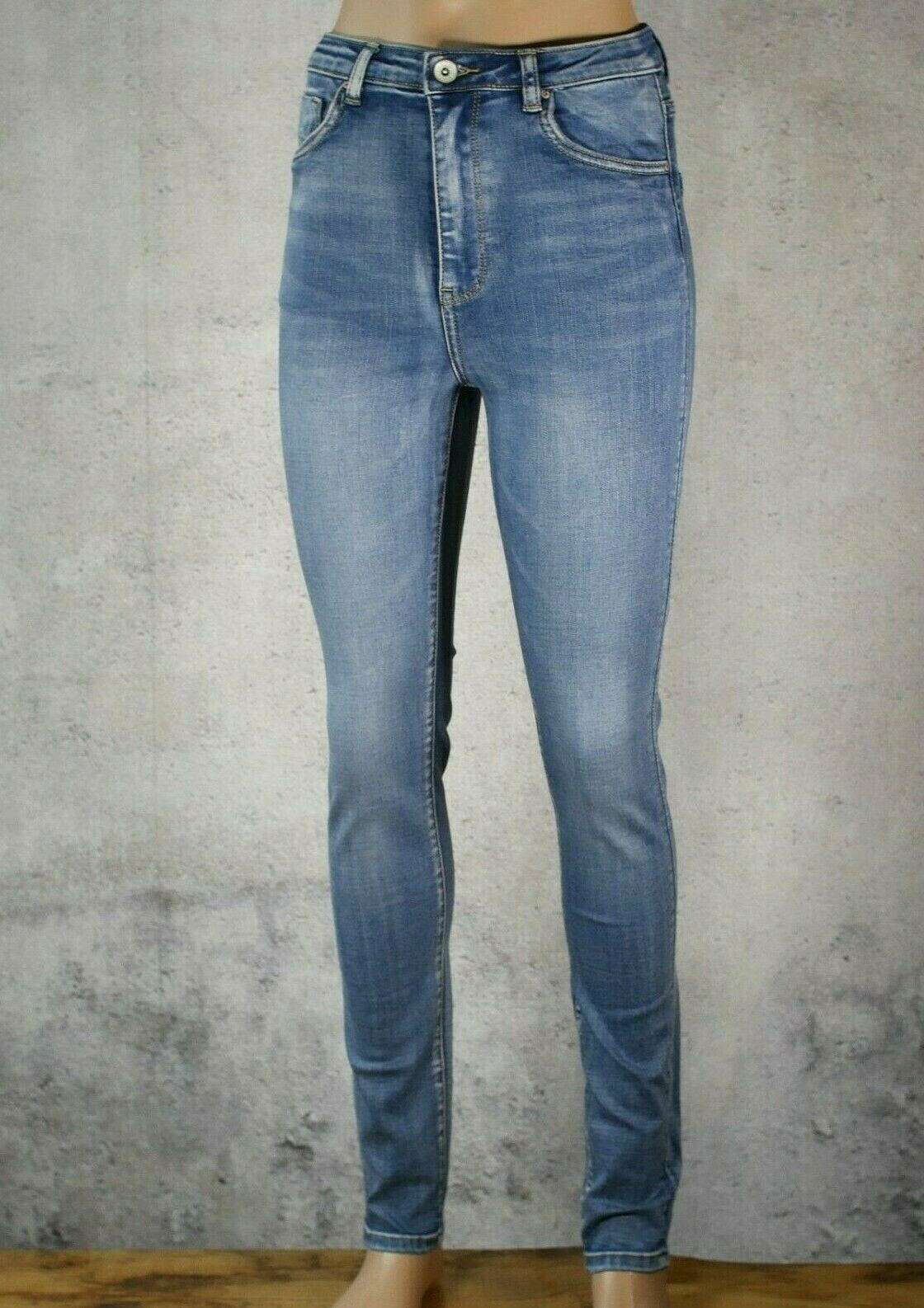 TOXIK3 Hohe Taille High Waist Skinny 