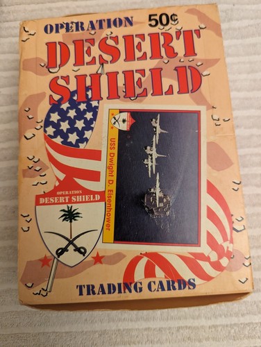 Operation Desert Shield Sammelkarten 1991 komplette Box 36 Wachspackungen