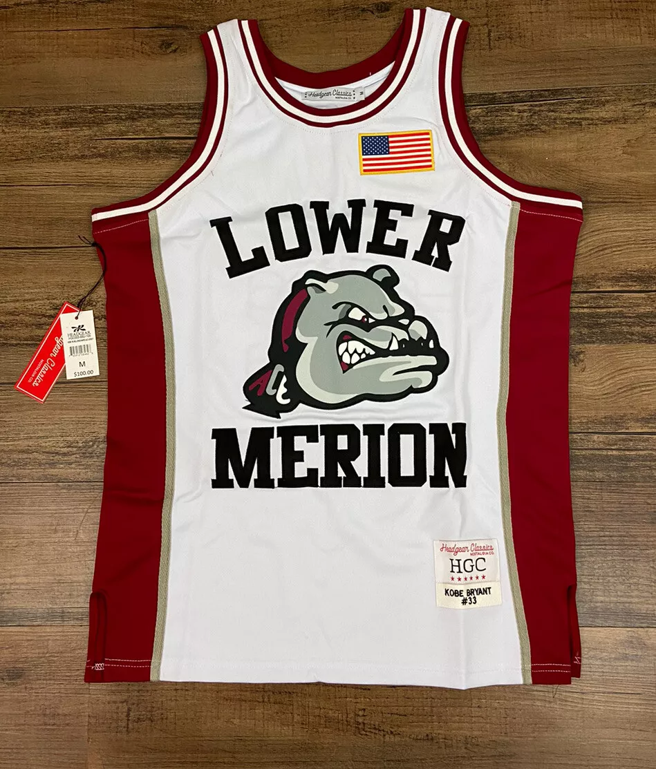 Kobe Bryant #33 Lower Merion High School White Jersey XL