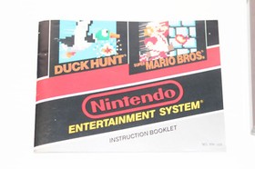 Super Mario Bros. / Duck Hunt (Nintendo NES Game, 1985) - Sharp Cartridge w/Book