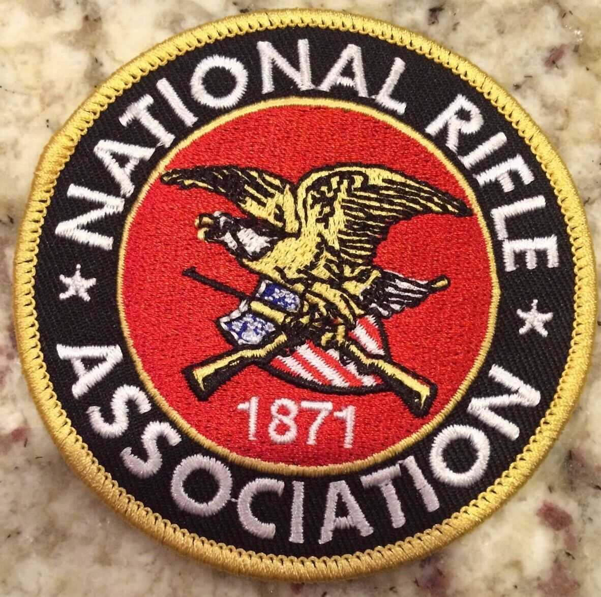 BRAND NEW- NATIONAL RIFLE ASSOC/ NRA EMBROIDERED PATCH 3" Round. Nice!