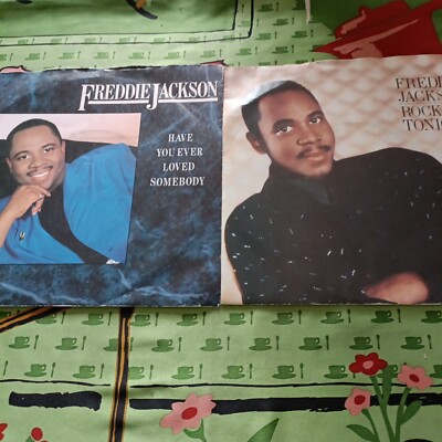 Freddie Jackson 2x7'' Have You Ever Loved Somebody & Rock Me Tonight VG/VG+ BoxX