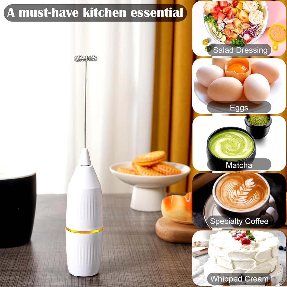 Milk Frother 2 Pack, Handheld Foam Maker,Mini Drink Mixer and Coffee Blender Fro Milk Frother 2 Pack, Handheld Foam Maker,Mini Drink Mixer and Coffee Blender Fro