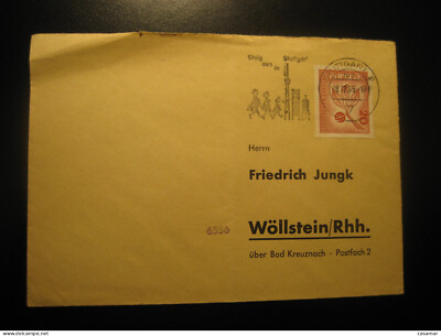 STUTTGART 1965 To Wollstein Get Out Get Off In Stuttgart Cancel Cover GERMANY