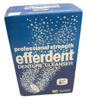 Vintage NOS 1980s Professional Strength Efferent 60 Tablets Factory Sealed
