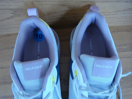 SELTENE Tommy Hilfiger sportliche Turnschuhe hellbraun/rosa klobige Schuhe Damengröße 10M - Bild 3 von 11