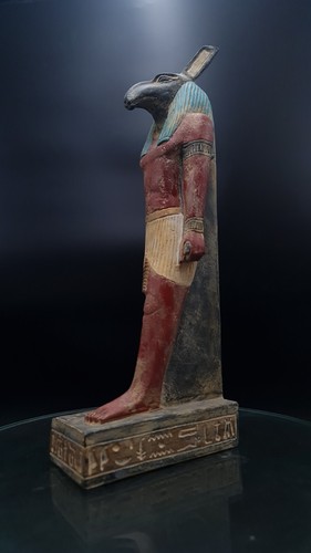 Antigua estatua faraónica rara antigua egipcia Seth dios del caos BC - Imagen 13 de 19