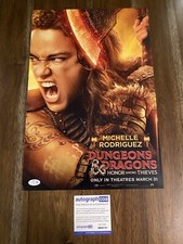 Michelle Rodriguez ‘Dungeons And Dragons’ Signed Autograph 12x18 Photo ACOA
