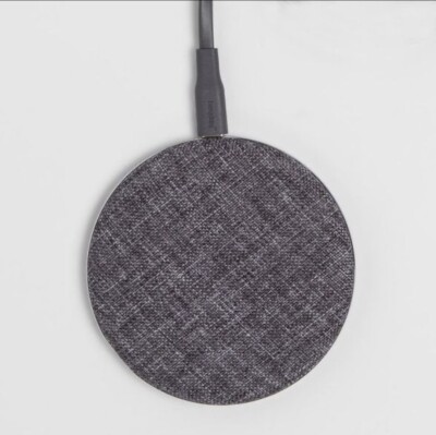 Heyday Qi Wireless Charging Pad Fabric Model: QIC-31 (Grey)