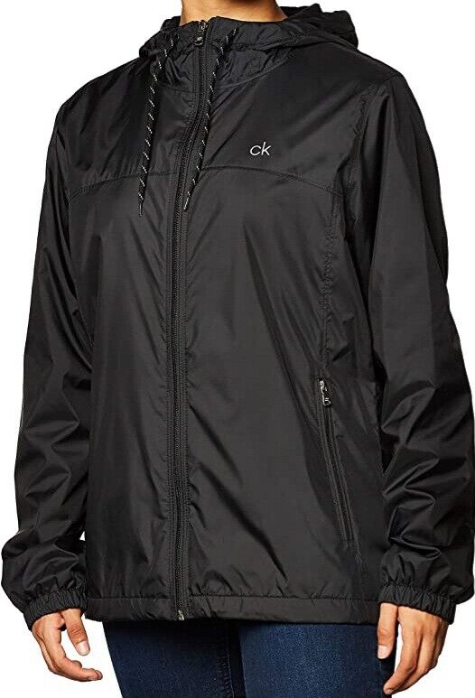 Hooded Coat Windbreaker Jacket Fleece Lined Calvin Klein Hooded Coat Windbreaker Jacket Fleece Lined Calvin Klein