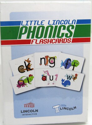 Little Lincoln Phonics Flashcards, Factory Sealed.