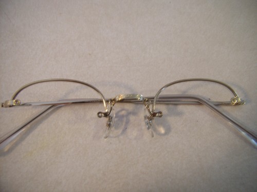vintage antique rimless eyeglasses