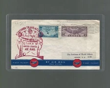 US First Flight Cover New York to London England GB 1939 US Scott c20 Pan Am