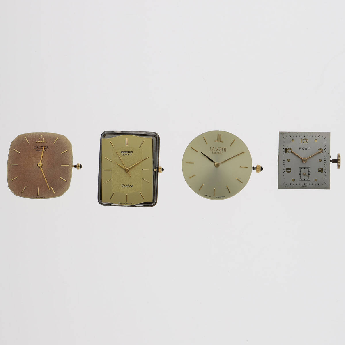 SEIKO Genuine Movement Credor Dolce 4-Piece Set Watch Parts Gold