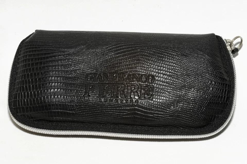 Gianfranco Ferre Lunettes, Estuche de Cuero Suave Anteojos/Gafas de Sol, Italia Foto 4 de 4