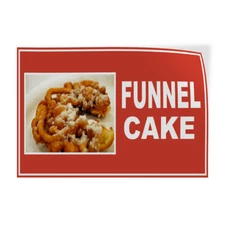 Decal Stickers Funnel Cake Food and Drink Vinyl Store Sign Label