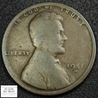 1911 S Lincoln Wheat Copper Cent 1C