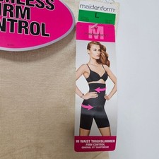 NWT Maidenform Shapewear 12433 Control It Hi-Waist Thigh Slimmer Size Large Nude