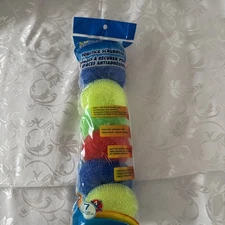 2-X Scrub Buddies Colorful Nylon Nonstick Pan Scrubbers, 
