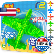 Foam Airplanes Glider Toy for Kids Ages 4-9 . Durable EVA Foam. Outdoor/Indoor.
