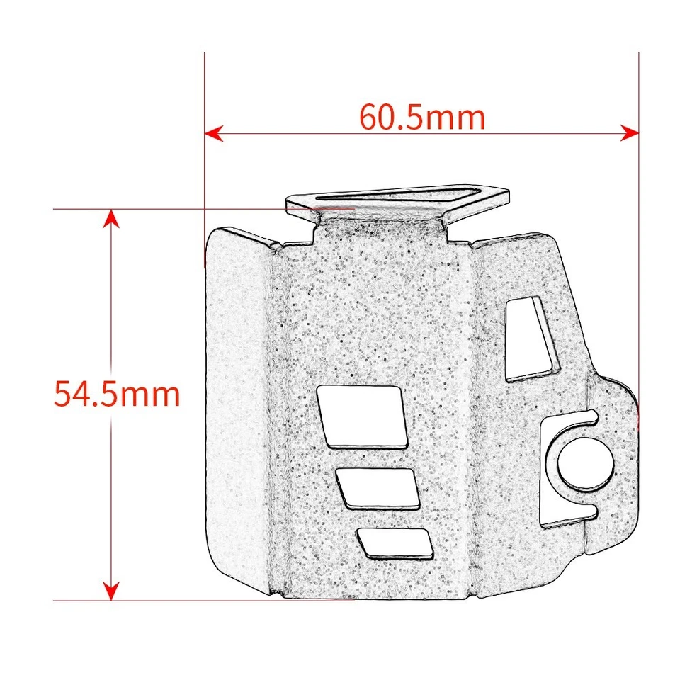 For Ducati Monster 821 937 950 795 796 1200 Brake Fluid Reservoir Cover Guard - Image 3 of 4