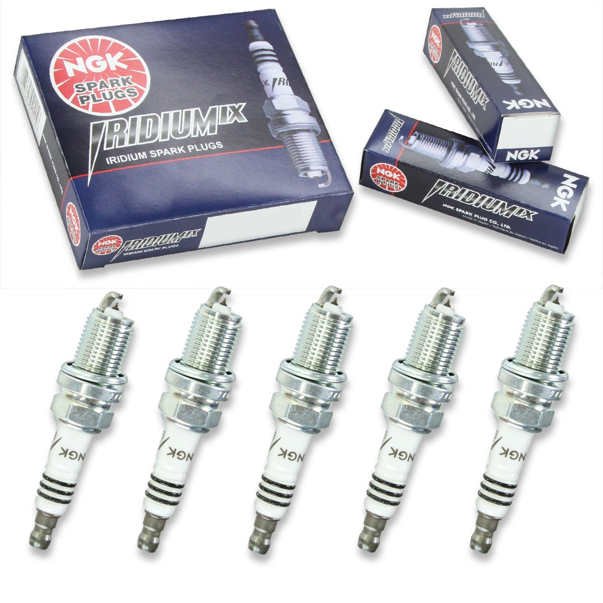 5 pcs NGK Iridium IX Spark Plugs for 1995-1998 Acura TL 2.5L L5 - Engine Kit bs