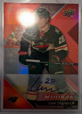 24-25 Upper Deck Allure - Rookies Liam Ohgren #121 Red Rainbow Auto AU, RC)