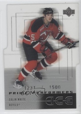 2000-01 Upper Deck Ice 1231/1500 Colin White #59 Rookie RC 2u3