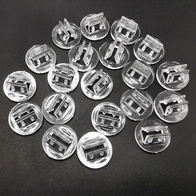 10 Pieces 20mm Plastic Cards Stand Unique Transparent Fixed Props for Paper Crad