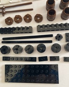 (2) Lego Pirates: 6259 BROADSIDE BRIG & 6257 CASTAWAY'S RAFT- both 100% Complete