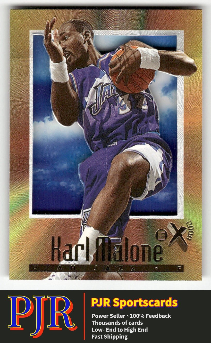 Karl Malone 1996-97 E-X2000 #74 Utah Jazz