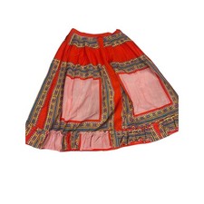 Women's Ruffle Midi Mixed Print Skirt Size Small Gypsy Boho Festival Hippie