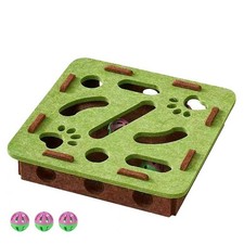 Interactive Cat Puzzle Toy - Felt Maze for Indoor Cats, Engaging Self-Play