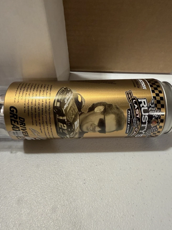RARE* Rusty Wallace #2 Miller Genuine Draft 1/64 In Beer Can Tin Nascar Diecast - Image 4 of 4