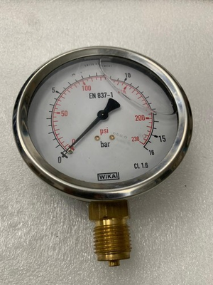 #ad #ad New WIKA 0 16 BAR 0 230 psi Pressure Gauge EN837 1 Free Fast Shipping $90.95