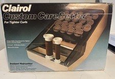 VTG Clairol Custom Care Setter Hair Hot Rollers for Tight Curls FT-20 OB 1983