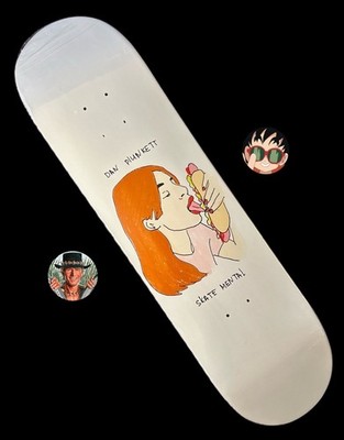RARE Dan Plunkett Skate Mental Skateboard Deck Hot Dog Bun Brad Staba SF NOS NEW