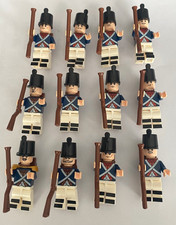 French Bluecoat Soldier Revolution armyCustom Minifigure Brick Block Set 12 new
