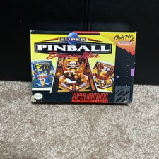 Super Pinball: Behind The Mask Nintendo SNES. CIB. Complete In Box .