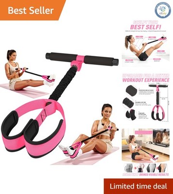 Upgraded Durable Pedal Resistance Band With Handle - Full-Body Workout Tool
