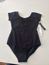 Danz N Motion Black Gymnastic Dance Leotard Size Small